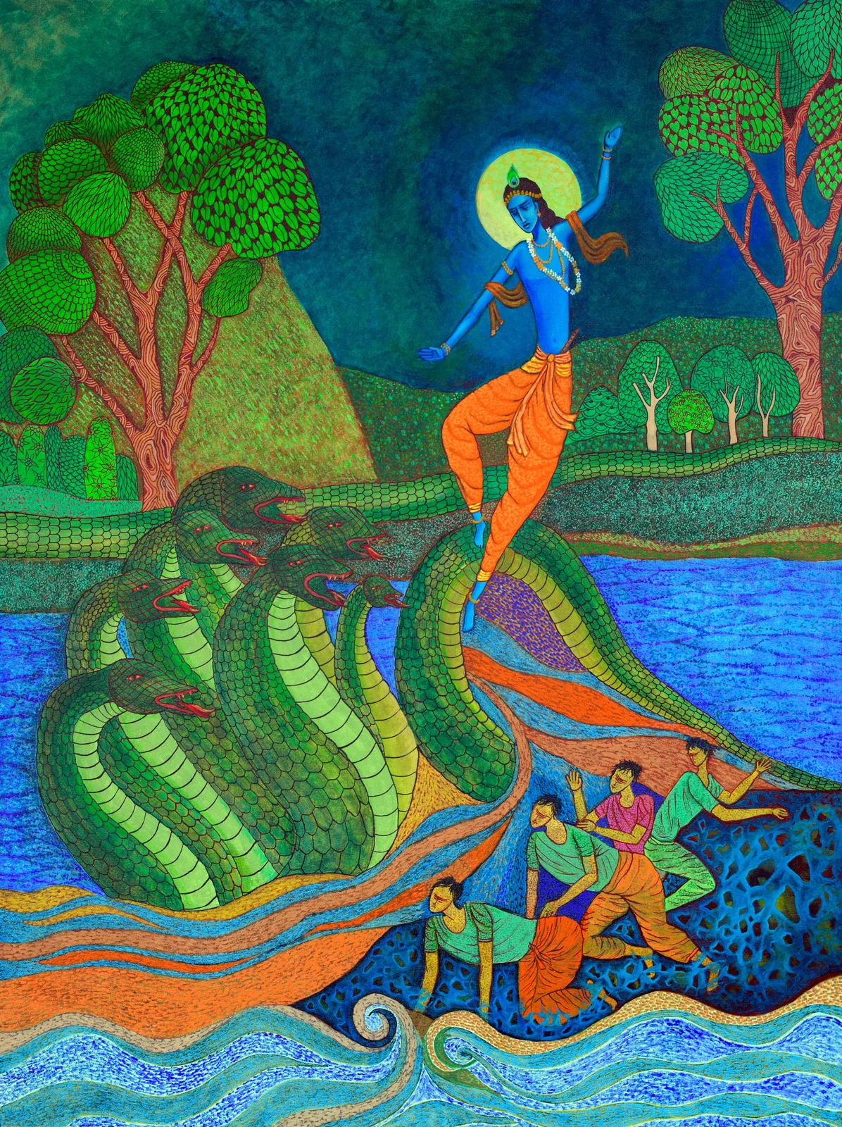 Krishna - Kalia  Daman (K10) 